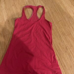 Pink Lululemon tank top